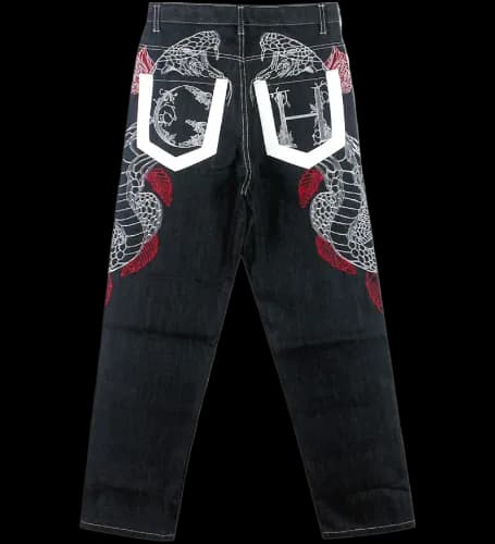 JNCO EMBROIDERED JEANS