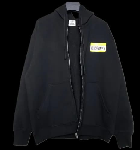 VETEMENTS NAME TAG ZIP UP - JoyaGoo Spreadsheet