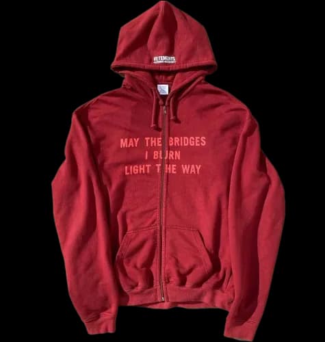 VETEMENTS BRIDGES ZIP UP