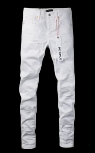PURPLE WHITE JEANS