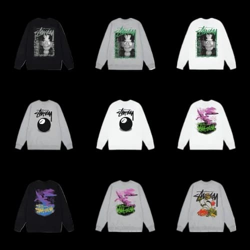 stussy crewnecks