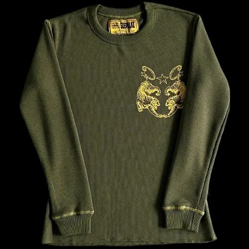 corteiz longsleeve Waffle Tiger Stars -Green - JoyaGoo Spreadsheet