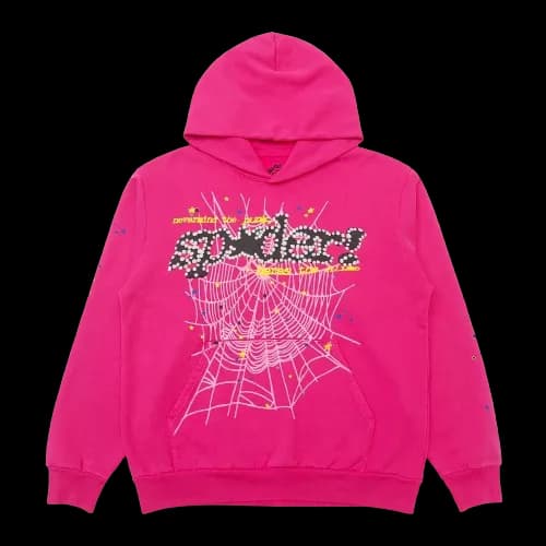 Sp5der Pink Hoodie
