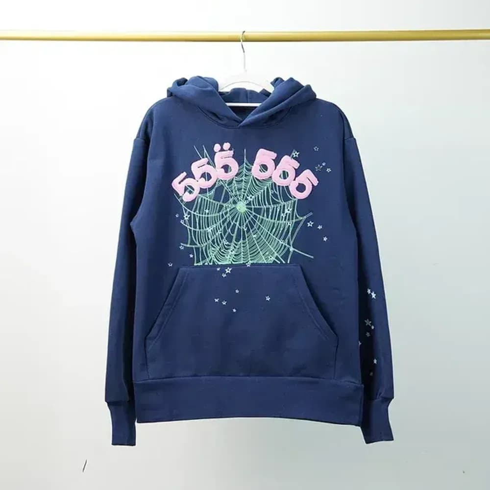 Sp5der Worldwide Red Angel Number 555 NAVY - JoyaGoo Spreadsheet