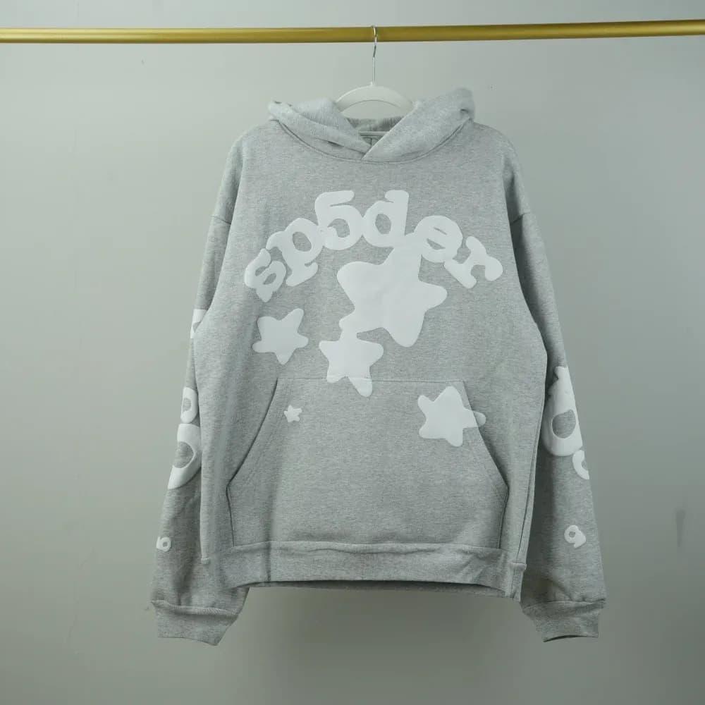 Sp5der Beluga Hoodie Heather Grey - JoyaGoo Spreadsheet