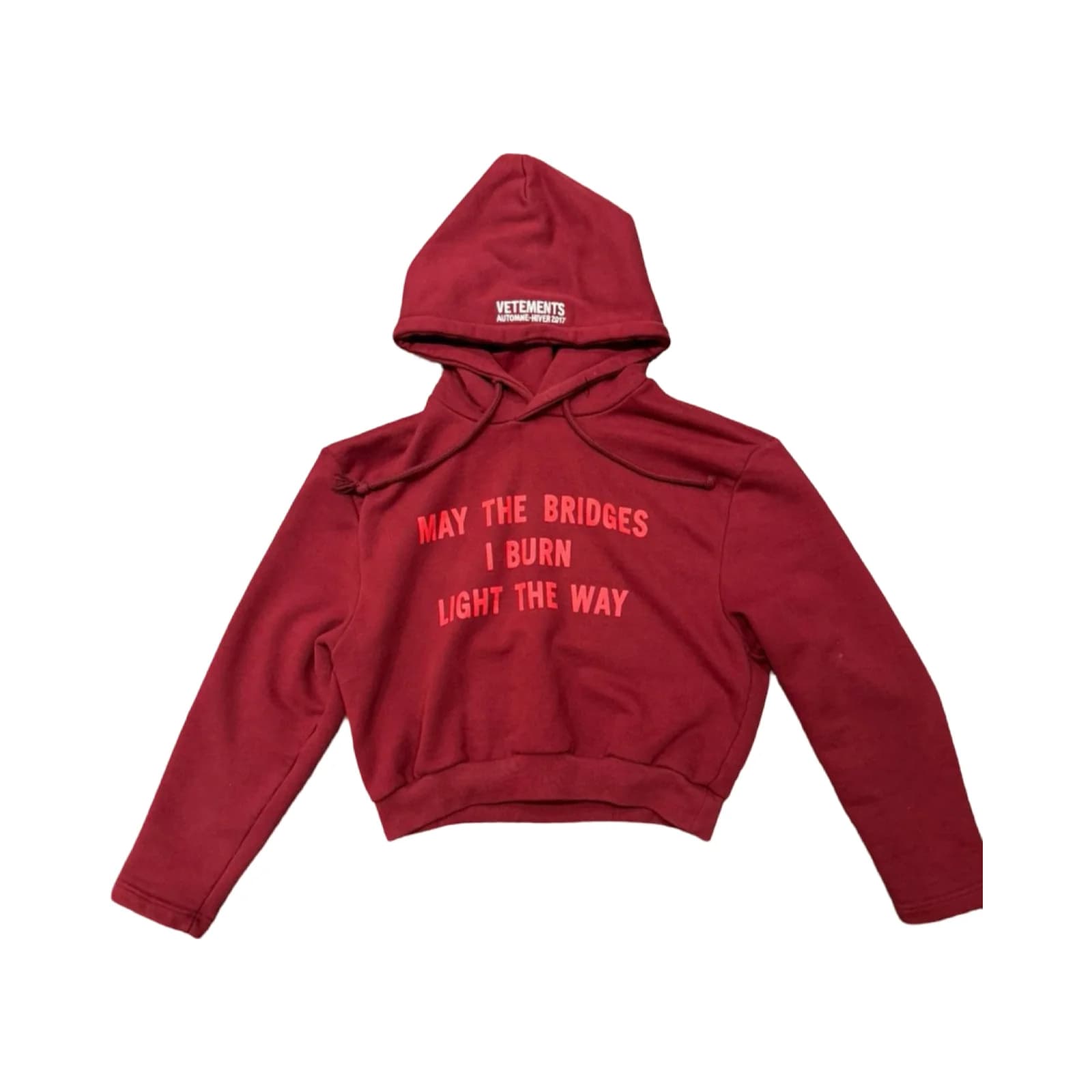 Vetements Cropped Bridges Hoodie - JoyaGoo Spreadsheet