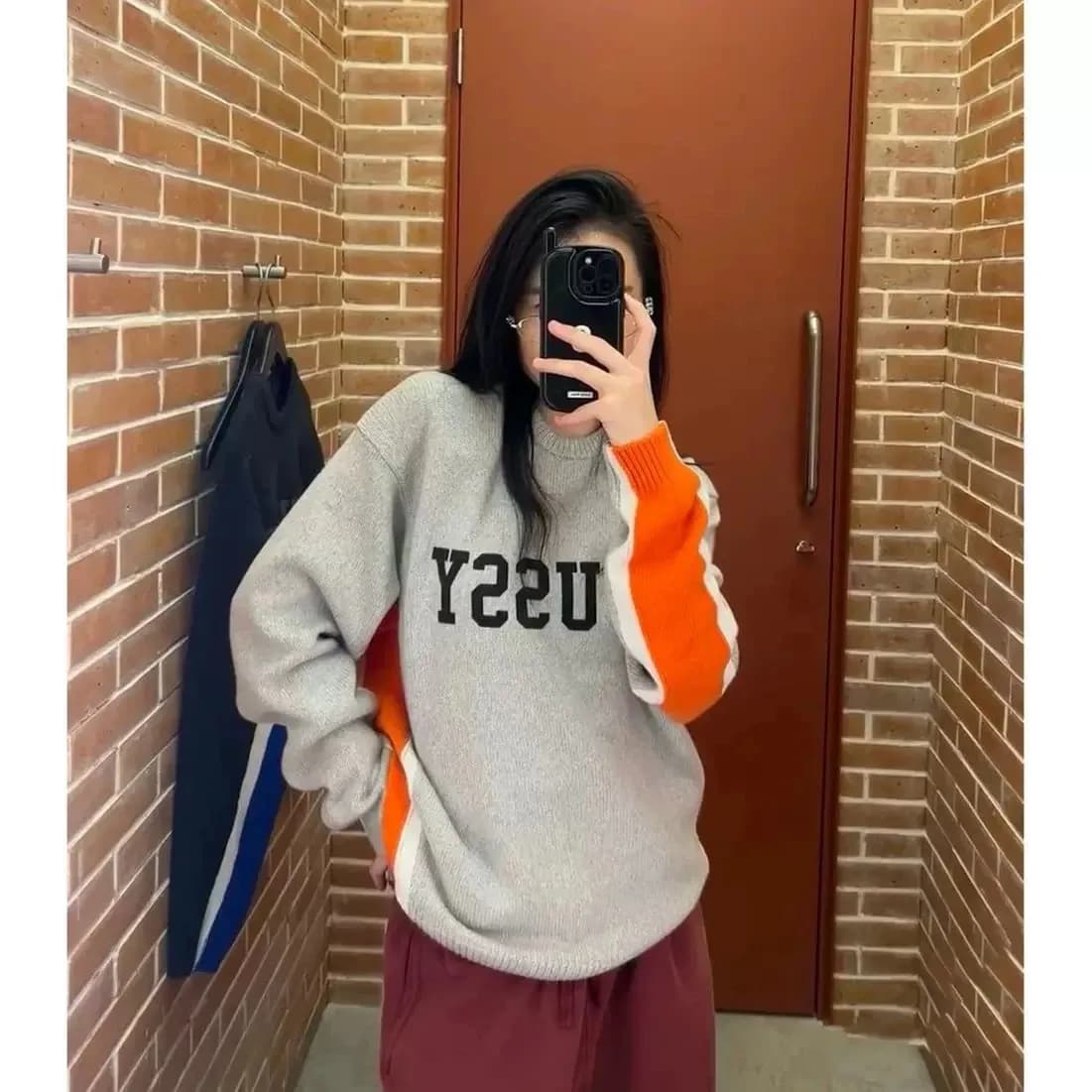 Stu 假日系列 CONTRAST STRIPE CREW 拼接撞色圆领针织衫毛衣男女 (69) - JoyaGoo Spreadsheet