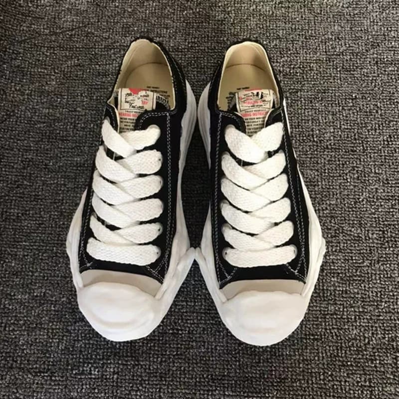New dissolved canvas shoes Shawn Yue Jack Purcell thick bottom washed men and women height increasing casual low top distressed transformative shoes - JoyaGoo Spreadsheet