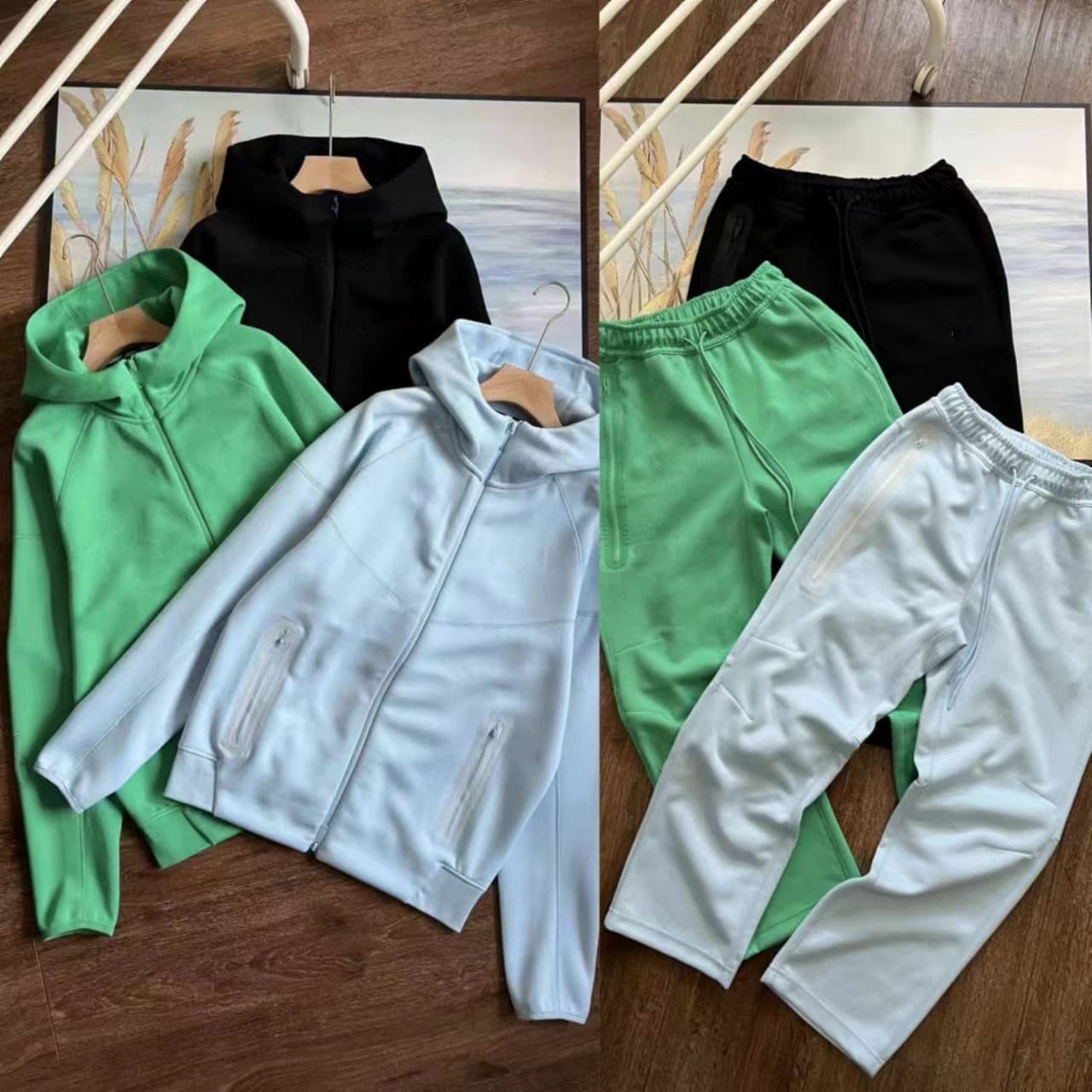 24 spring and autumn new leisure sports air layer hooded jacket and sweatpants set 454 and 461