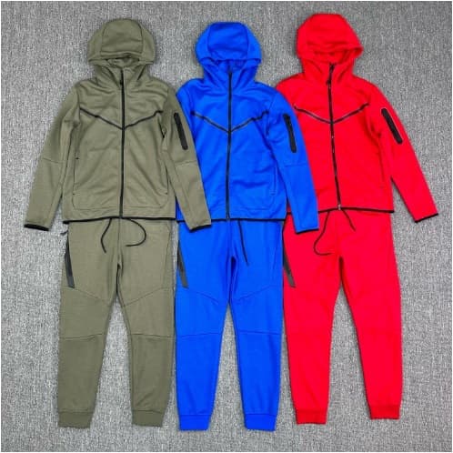 Cross-border sports suits for men, spring and autumn new knitted casual hooded cardigan, men's sportswear, sweatshirts and sweatpants sets - JoyaGoo Spreadsheet