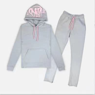 SynaWord high street fashion brand suit men ins trend hip-hop hoodie syna printed sweater suit