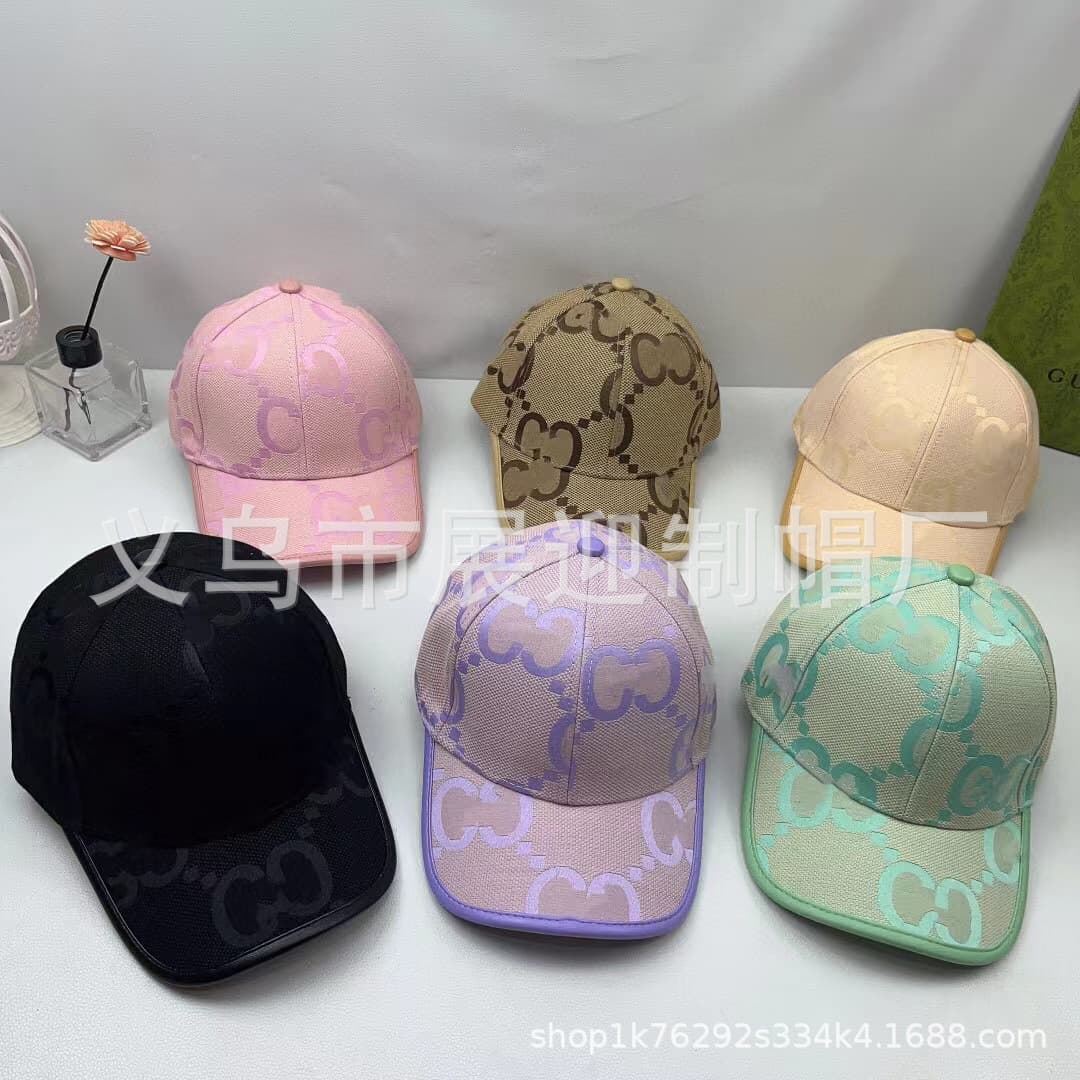 New G letter classic candy color baseball men and women couples universal hard top duckbill cap fashion hat wholesale