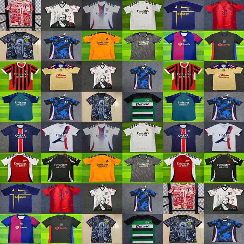 24-25 New Club Arsenal Home Real Madrid Home AC Home Lyon Home Brazilian Goddess