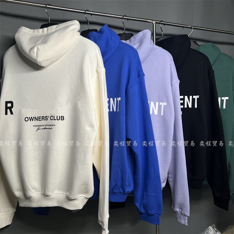 R Retro American simple classic letter logo high street hooded sweatshirt high street hooded sweatshirt trendy couple tops - JoyaGoo Spreadsheet