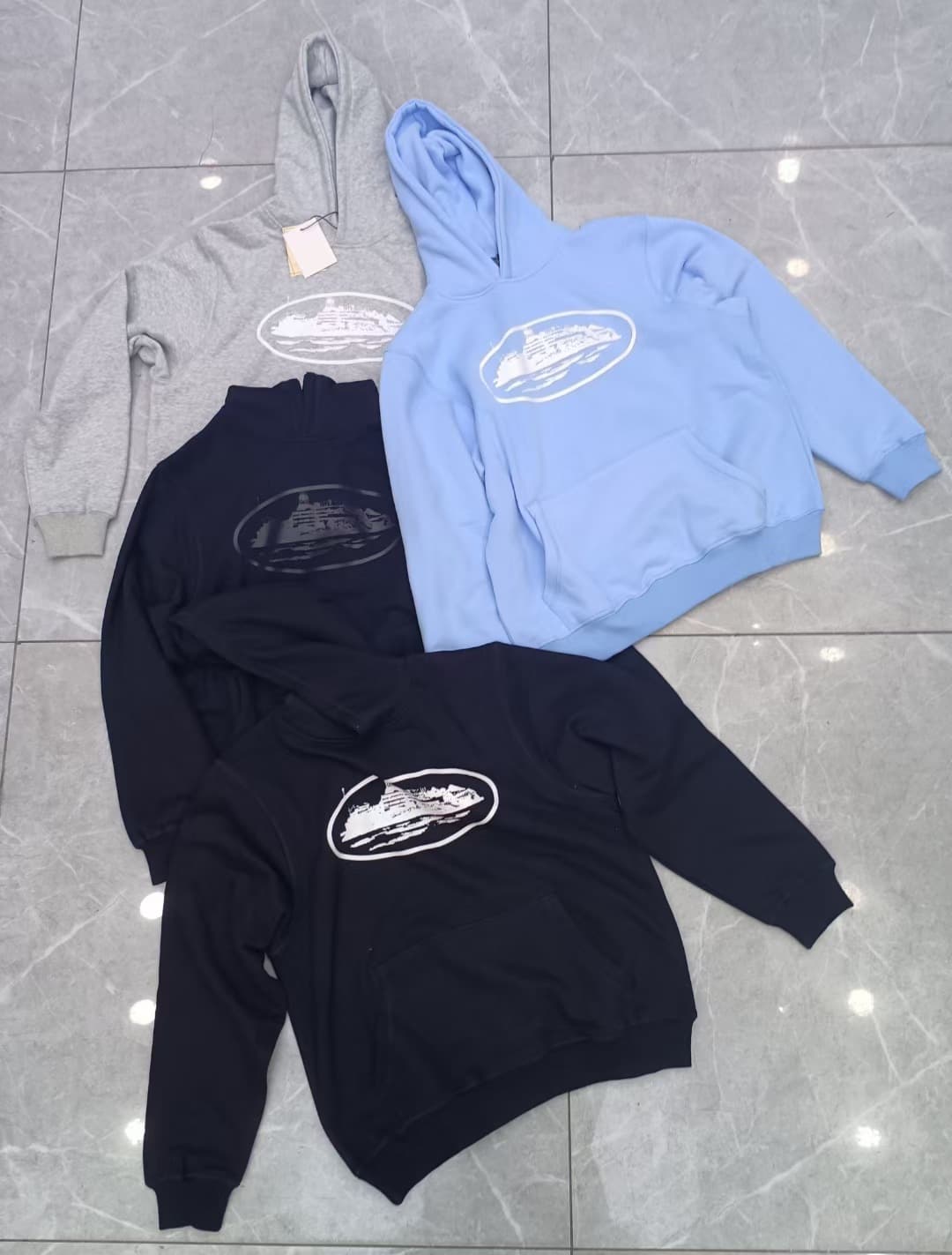 High quality trendy island print hooded sweatshirt casual sweatpants set - JoyaGoo Spreadsheet