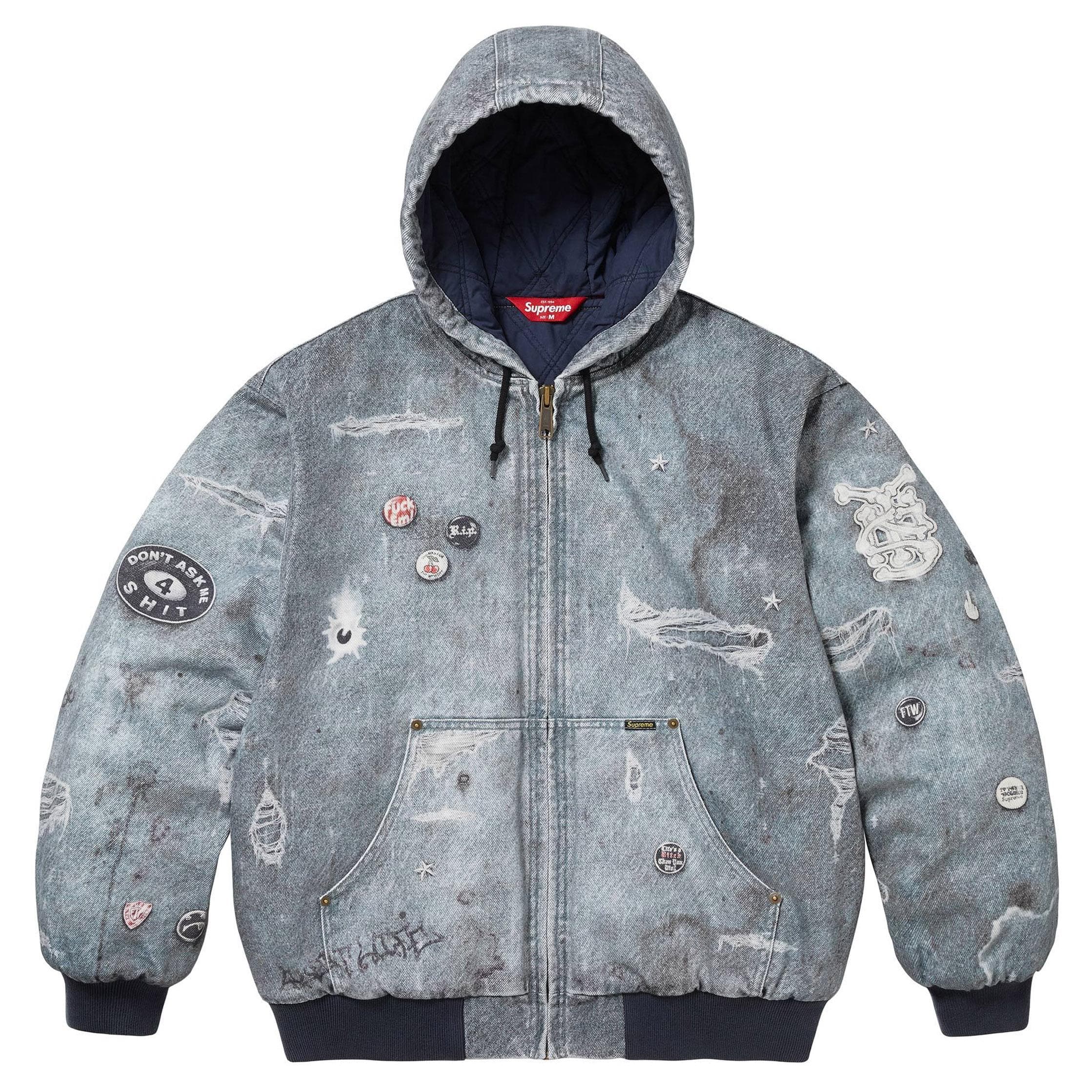 Supreme HJR TROMPE L'OEIL HOODED WORK JACKET - JoyaGoo Spreadsheet