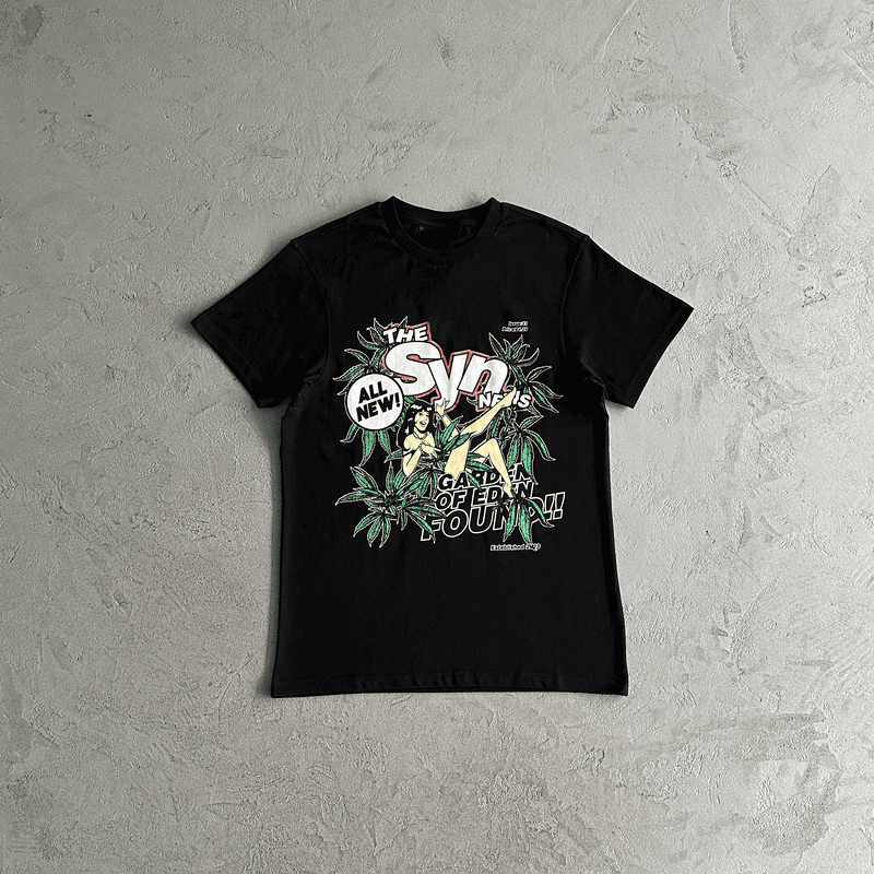 Syna news tee -black - JoyaGoo Spreadsheet