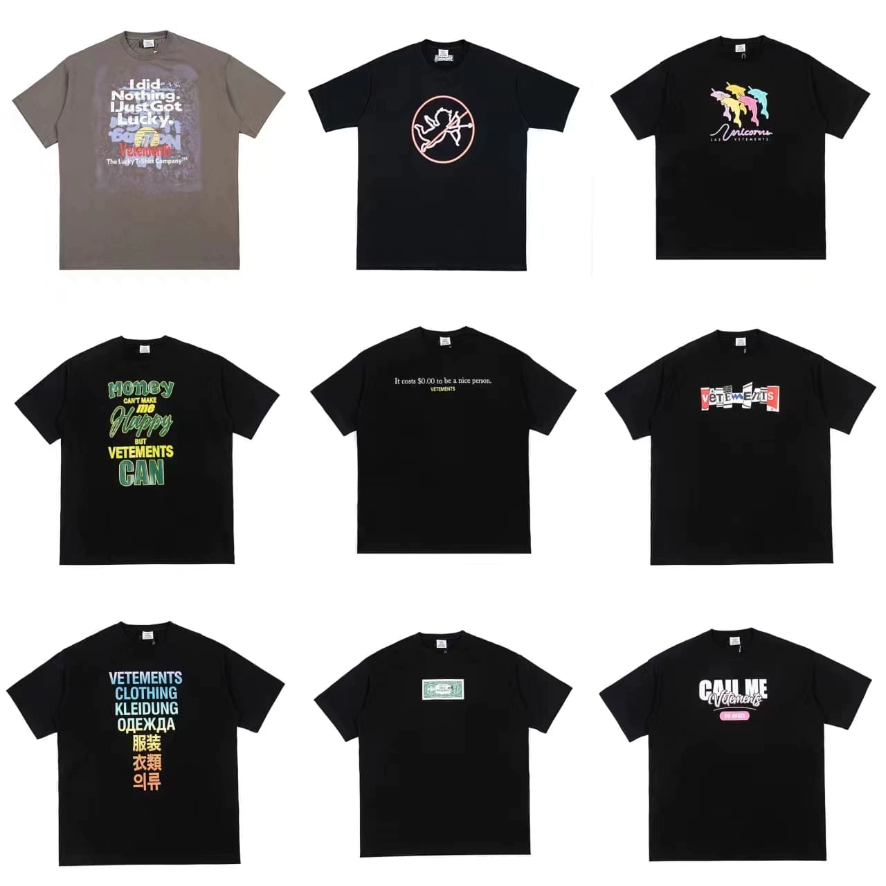 2023SS Letter Printed Embroidery American Oversize Street Casual Men's and Women's Short Sleeve T-Shirt - JoyaGoo Spreadsheet