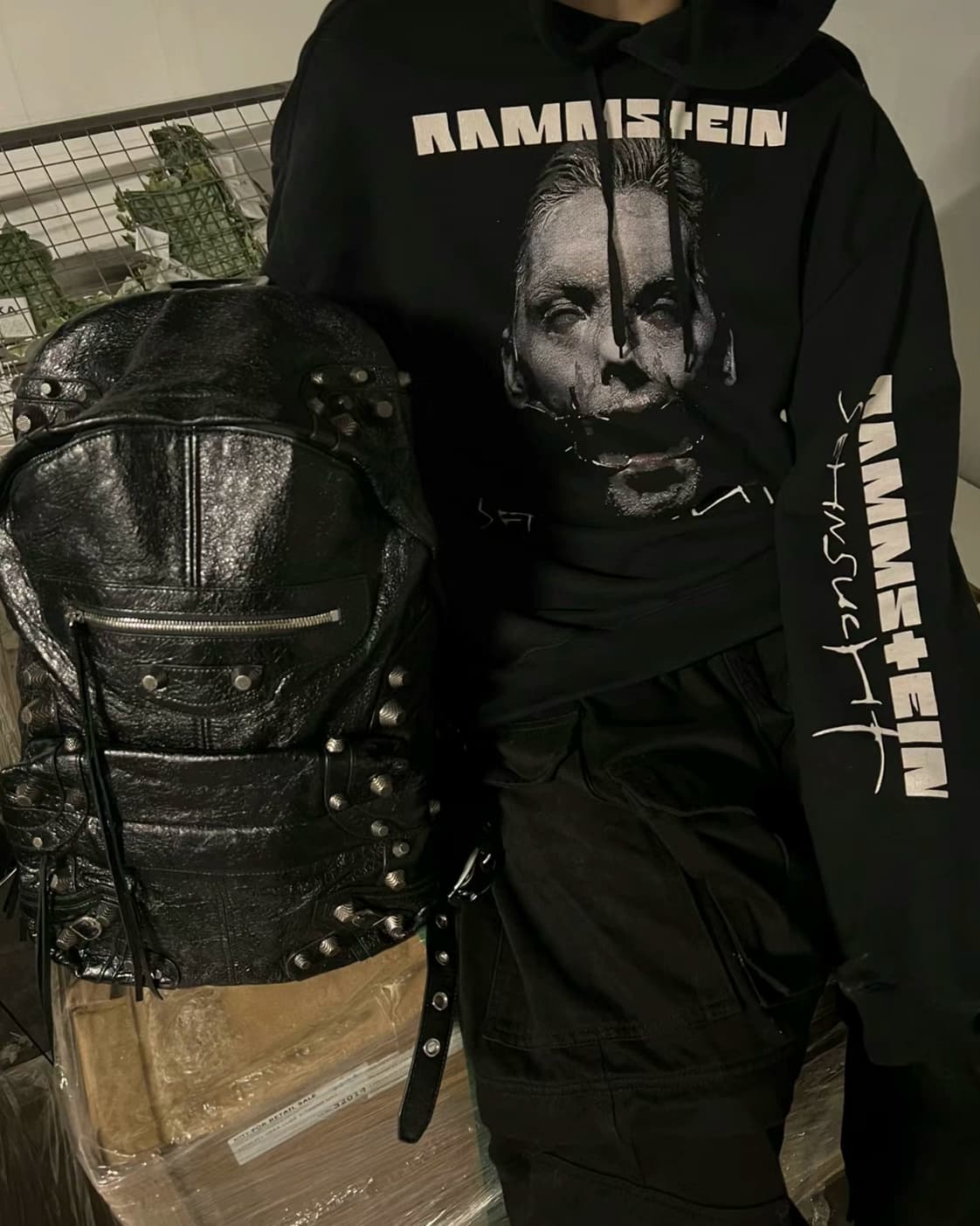 VTM RAMMSTEIN dark punk style German tank band men and women loose hoodie black jacket - JoyaGoo Spreadsheet