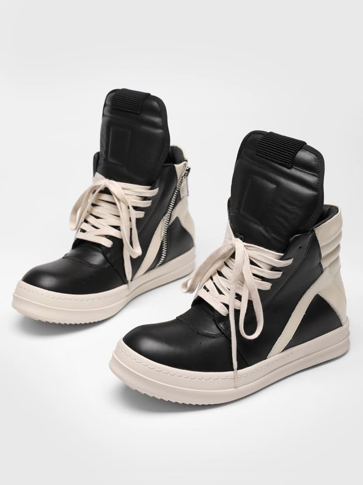 European and American retro dark ro inverted triangle high-top shoes men's genuine leather height-enhancing milk-scented sole large-size casual short boots women's shoes - JoyaGoo Spreadsheet