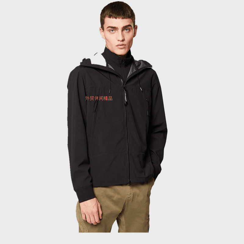 New Men's Autumn and Winter Plus Velvet Men's Cardigan Zipper Jacket CP Goggle Hood Jacket - JoyaGoo Spreadsheet