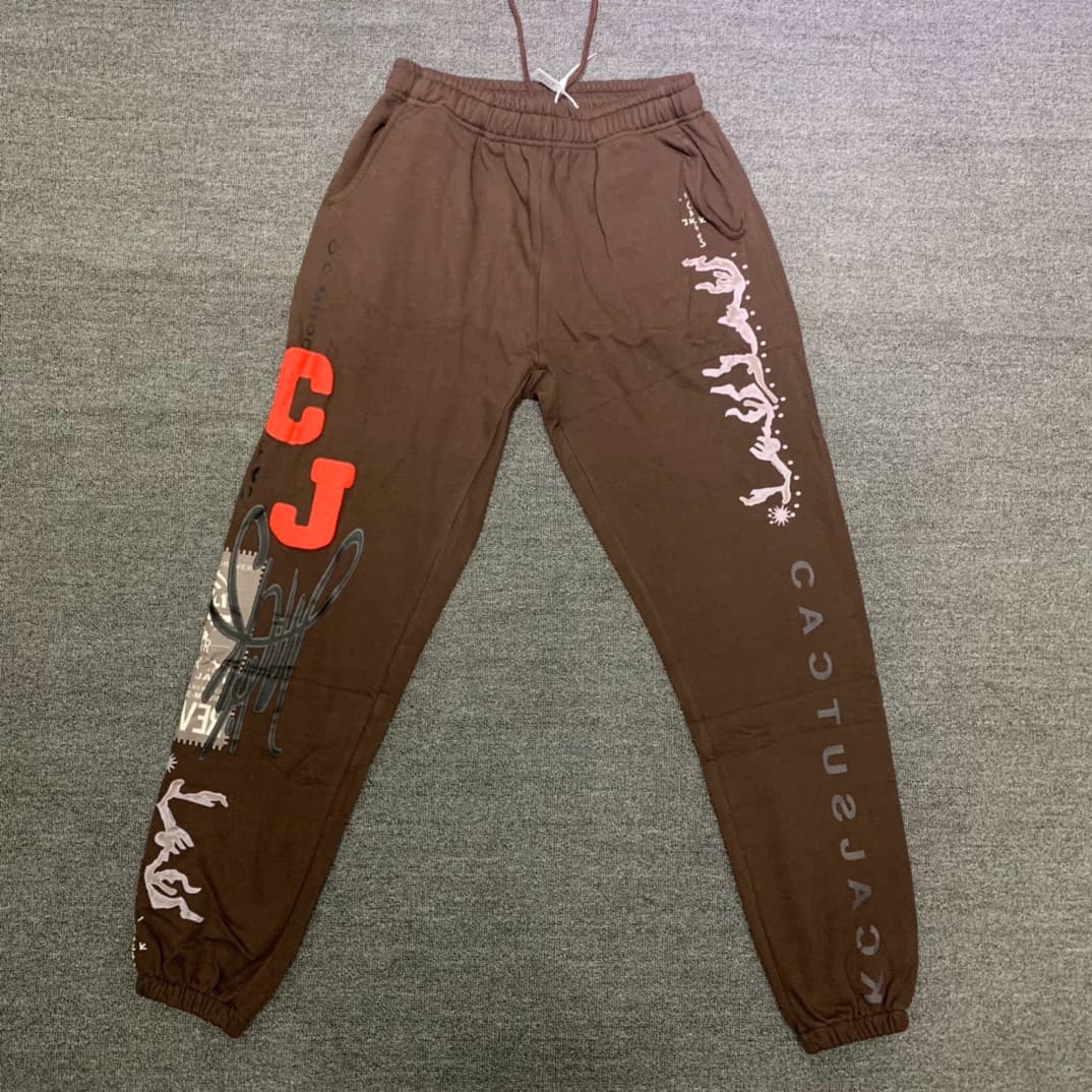 2022 Travis Scott Cactus Jack Grin CJ flare Pants for men and women - JoyaGoo Spreadsheet