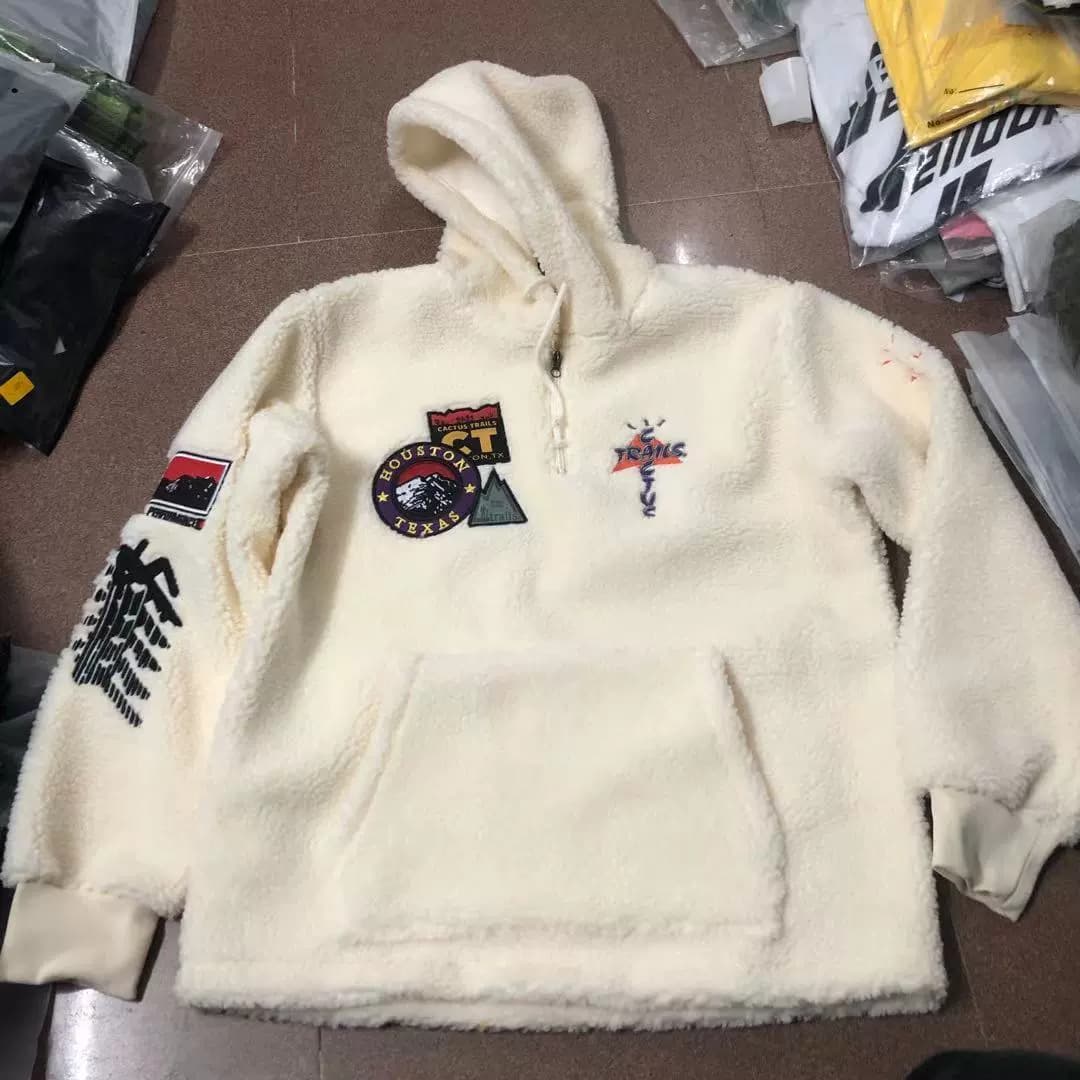 Travis Scott Cactus Trails Sherpa thickened lambskin hooded cotton jacket trend - JoyaGoo Spreadsheet
