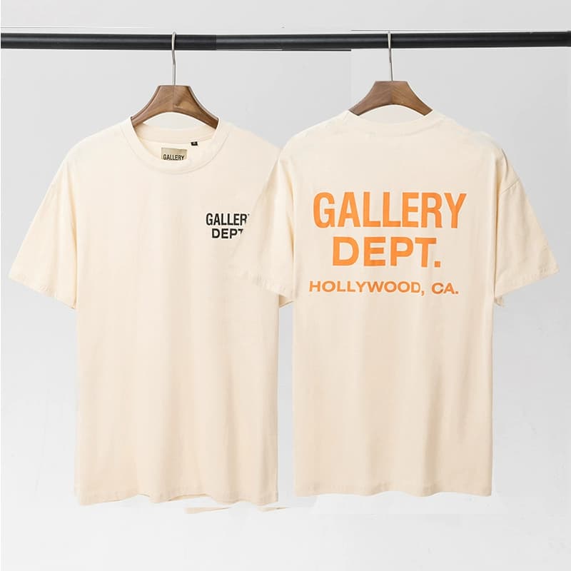 VLONE FOG GALLERY DEPT basic letter LOGO printed short-sleeved T-shirt pure cotton Tee trendy loose men - JoyaGoo Spreadsheet