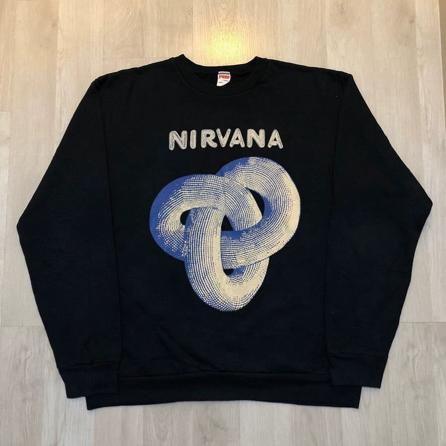 Nirvana Nirvana band American vintage trendy brand hip-hop high street oversize loose sweatshirt men's large size - JoyaGoo Spreadsheet