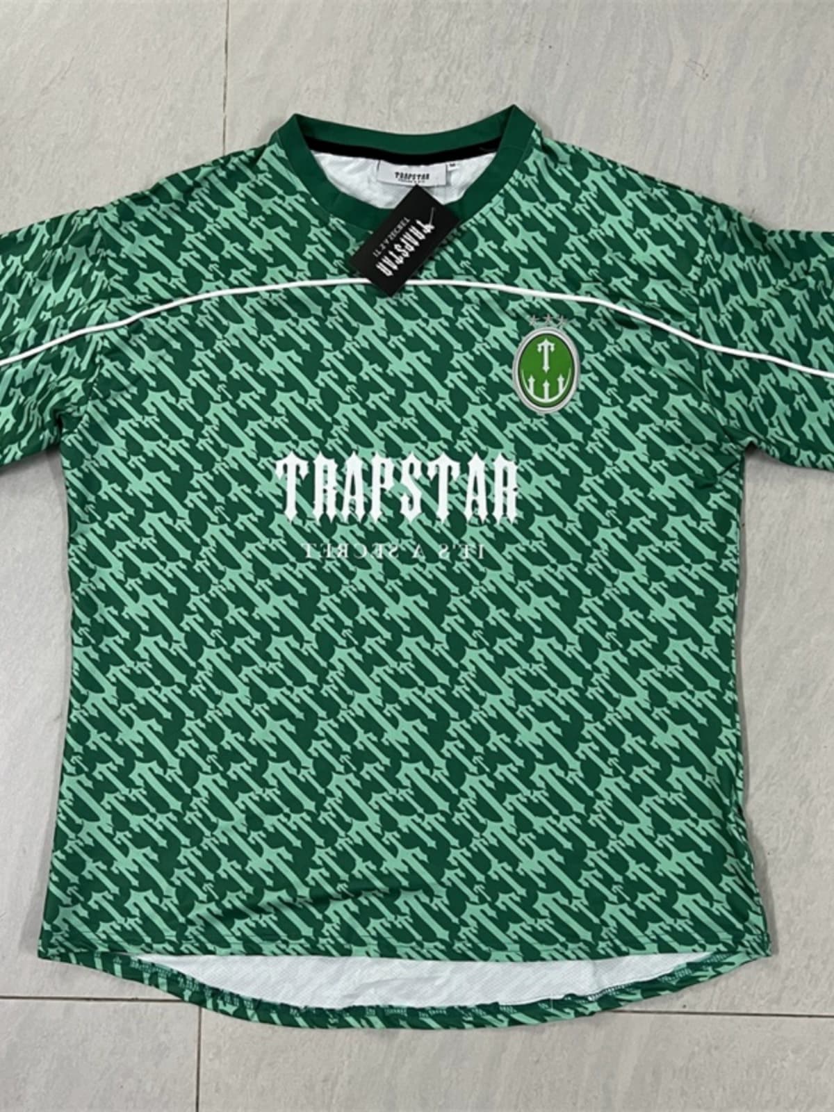 Trapstar Monogram Football Jersey summer loose casual quick-drying short-sleeved bottoming T-shirt - JoyaGoo Spreadsheet