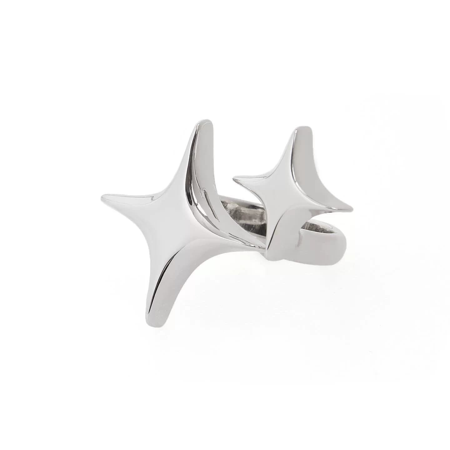 Fe3cSS21 bling bling ring star ring silver fine-tunable - JoyaGoo Spreadsheet