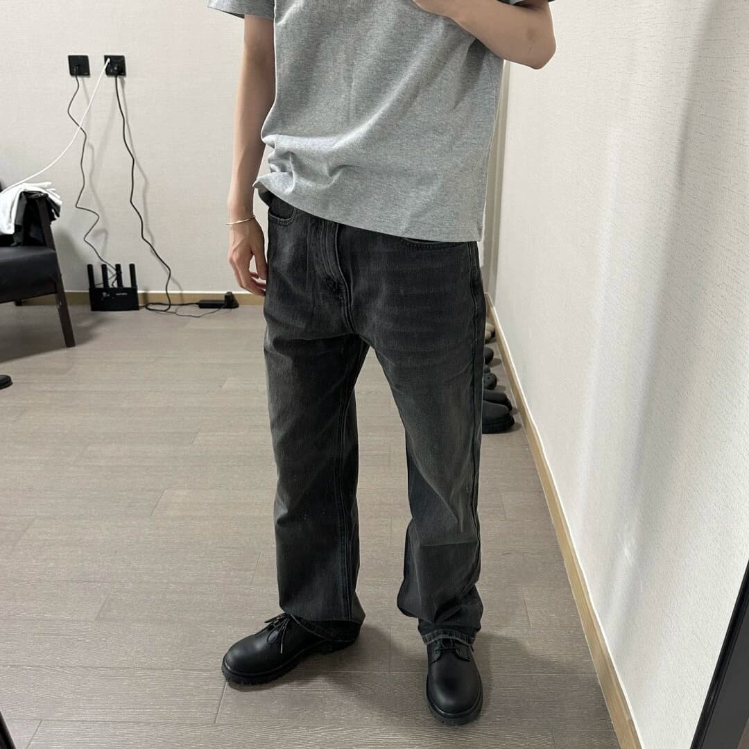 Kenijima vintage washed distressed loose black and grey straight jeans - JoyaGoo Spreadsheet