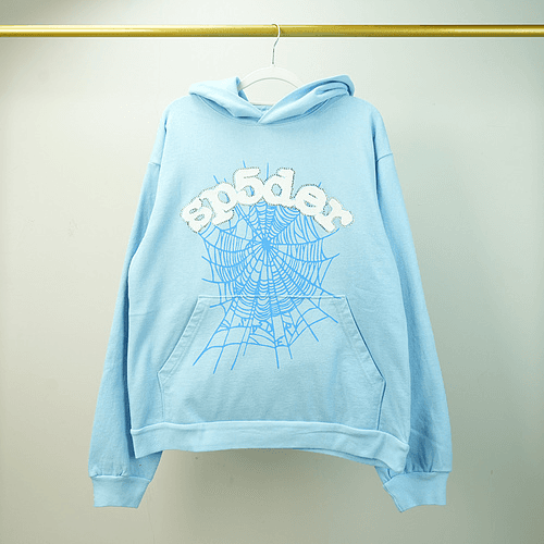 Spider Web Hoodie Hoodie Sky Blue - JoyaGoo Spreadsheet