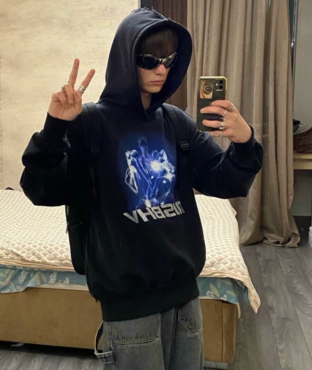 Msbhv 2001 Polizei Print Hoodie 烫钻 印花 460g重磅毛圈卫衣 - JoyaGoo Spreadsheet