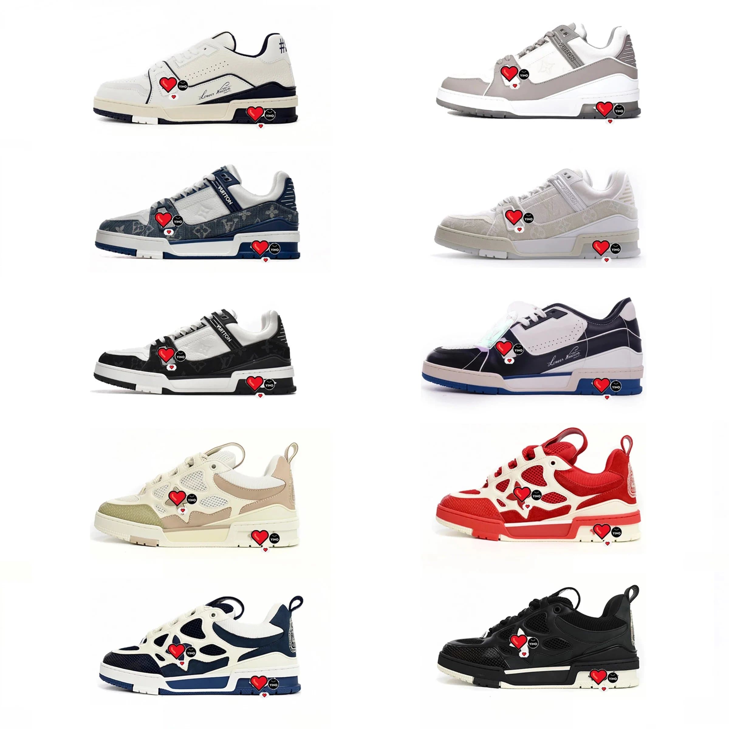 Leather Lace-Up Fashion Sneakers - JoyaGoo Spreadsheet