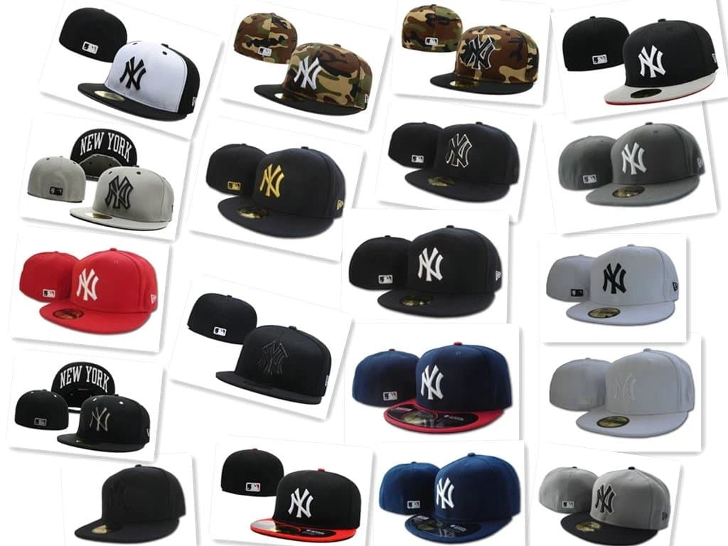 洋基球员球迷版NY号码帽全封帽 59 FIFTY Cap all styles嘻哈不可调节帽平沿帽男女防晒帽遮阳帽跨境电商爆款