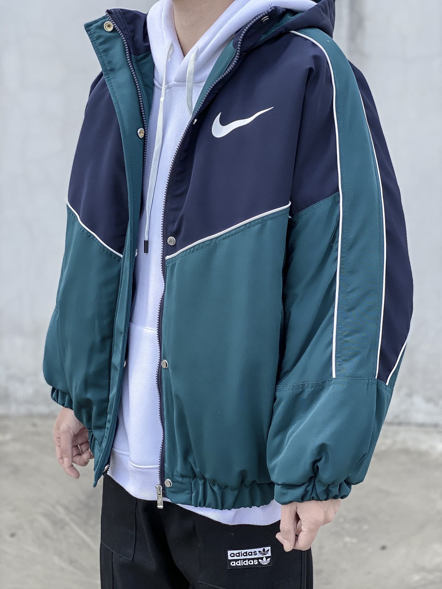 Item No. 122503 NK basic style splicing contrast color couple style cotton coat loose lazy style cec jacket bottoms are very nice - JoyaGoo Spreadsheet
