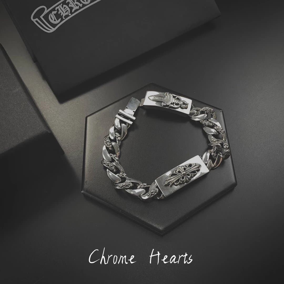 8046 Chrome hearts cross flower sword double brand pin men's men's bracelet unique home-made model, the details are the same as the counter special. Limited quantity sold out. Need to be customized and re-arranged. Delivery time. Who said that men don't need decoration? Use 9 - JoyaGoo Spreadsheet