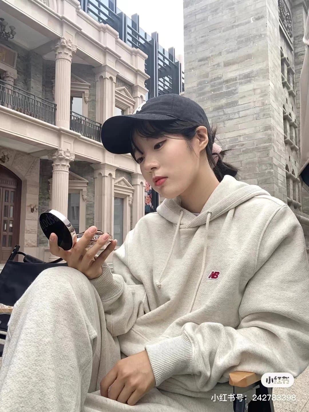 NB red label retro small label embroidery vintage sweatshirt casual round neck long-sleeved sweatshirt pullover hooded hoodie short-sleeved shorts T-shirt suit sweatpants trousers casual pants sweatpants men and women couples yol - JoyaGoo Spreadsheet