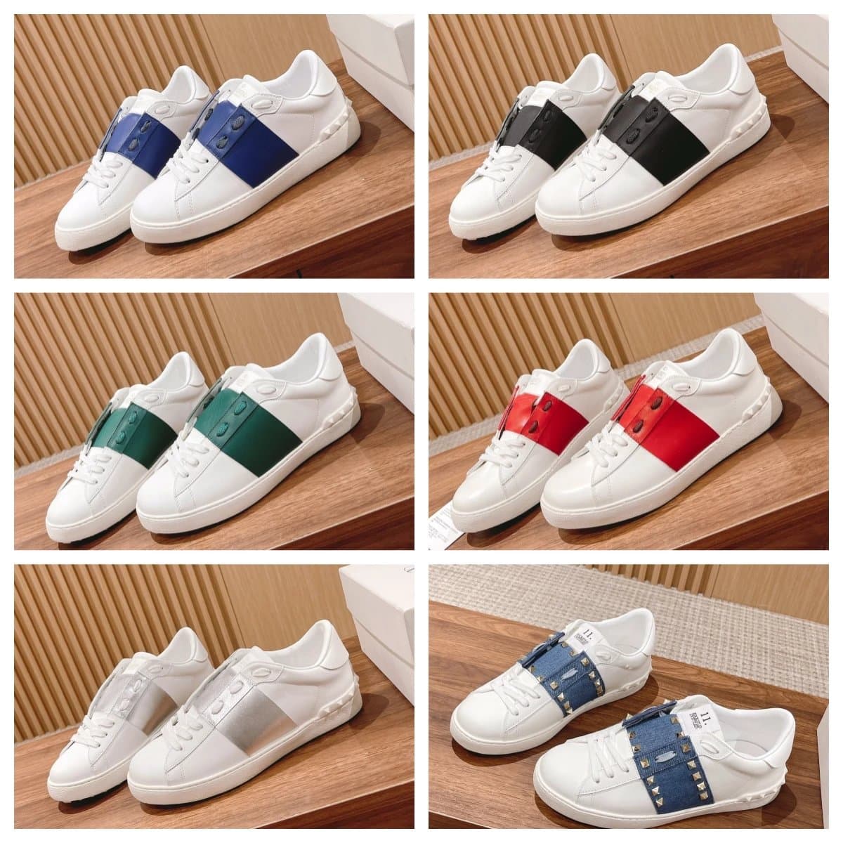 Classic rivet white shoes couple shoes men and women sports casual shoes J - JoyaGoo Spreadsheet