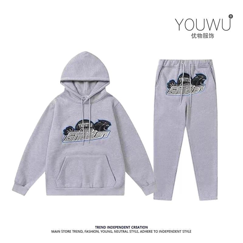 European and American fashion brand autumn and winter loose sweater American high street style men and women hooded suit - JoyaGoo Spreadsheet