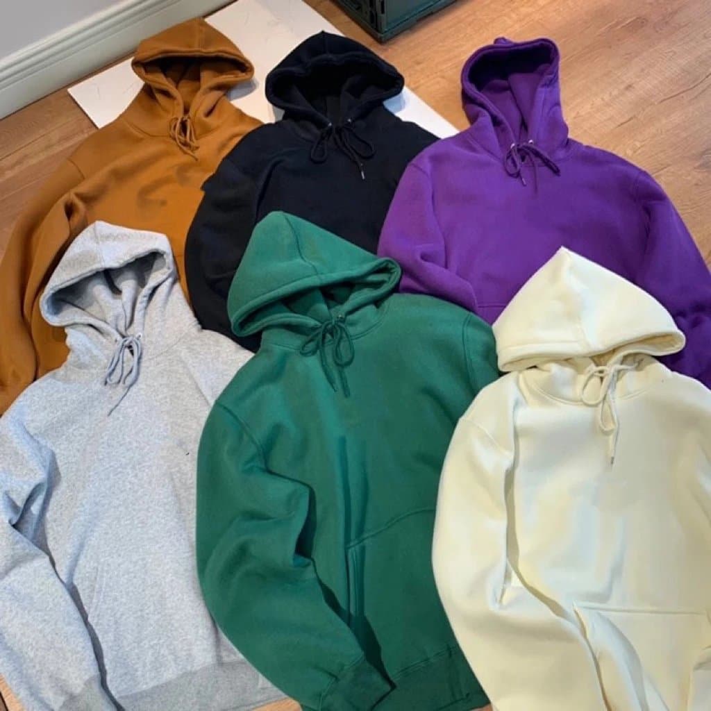 Logo embroidery stock hoodie classic chest cursive letter label embroidery embroidered logo terry hoodie pullover hoodie jacket men's and women's tops ins Xiaohongshu hot basic all-match sports casual shirt - JoyaGoo Spreadsheet