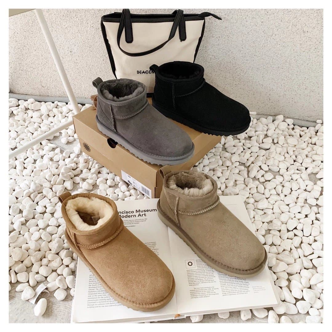 Classic mini boots A-grade Longfeng fur and leather men and women couples parent-child children's snow boots new winter children's shoes - JoyaGoo Spreadsheet