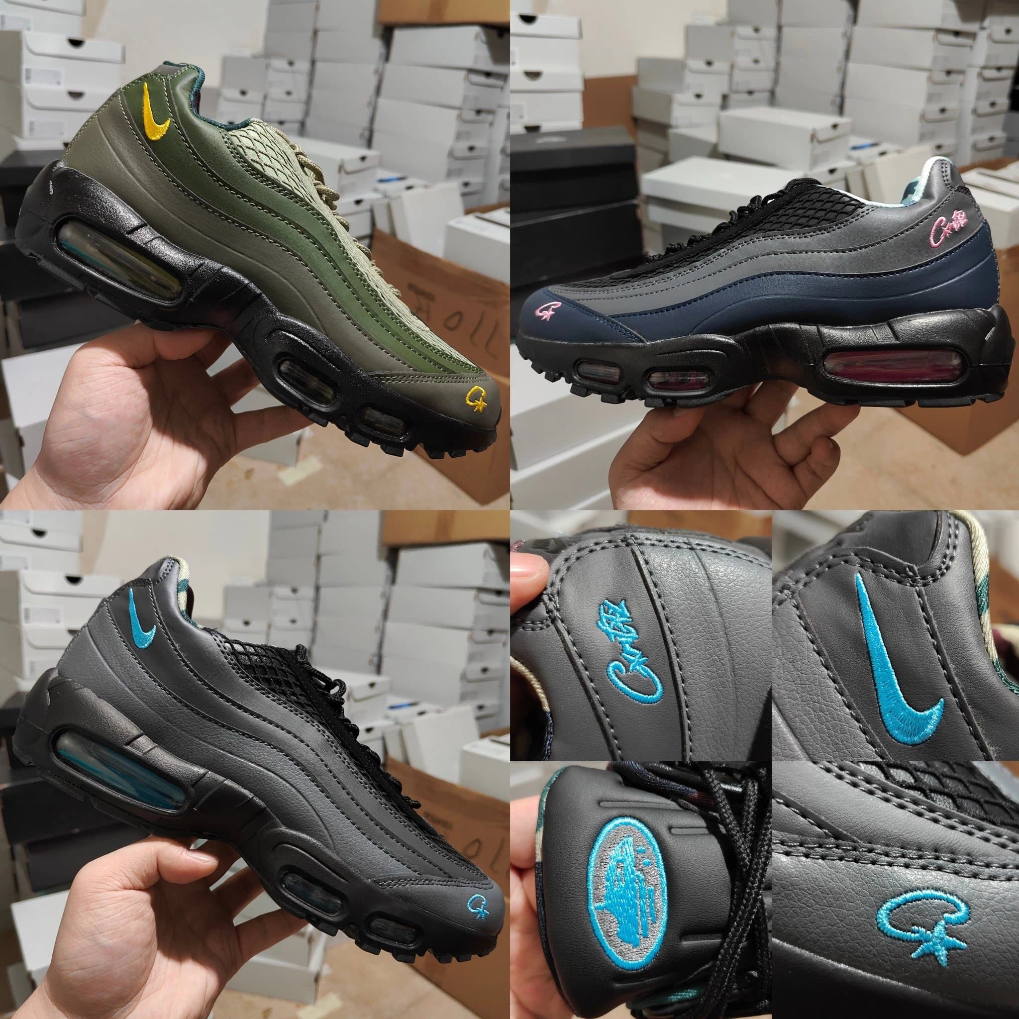 CORTEIZ x Nike Air Max 95 olive-green/Black and blue color/Black and pink - JoyaGoo Spreadsheet