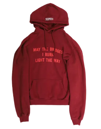 Vetements May The Bridges I Burn Hoodie – photo 2