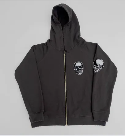 number nine skull zip up – photo 2