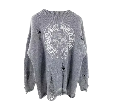 CHROME HEARTS RIPPED SWEATER – photo 2