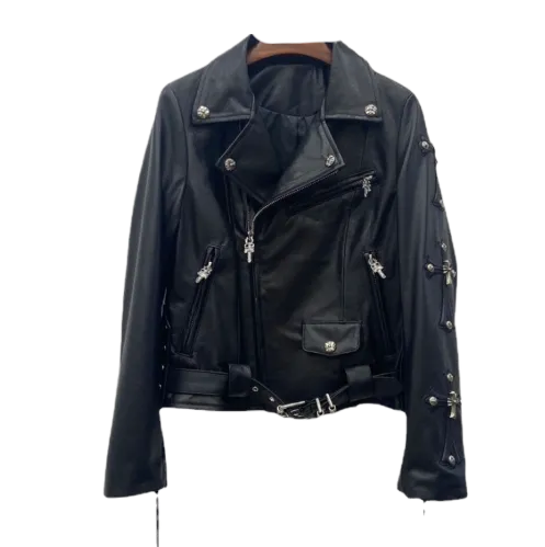 CHROME HEARTS LEATHER JACKET – photo 2