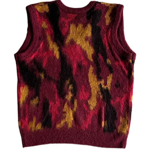 corteiz gilet Mohair Knit Red Yellow Black Camo – photo 2