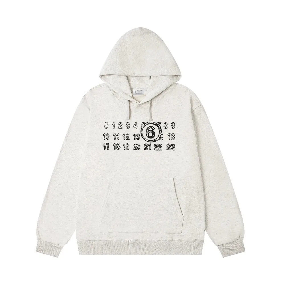 MM6-Style Numbers Logo Hoodie